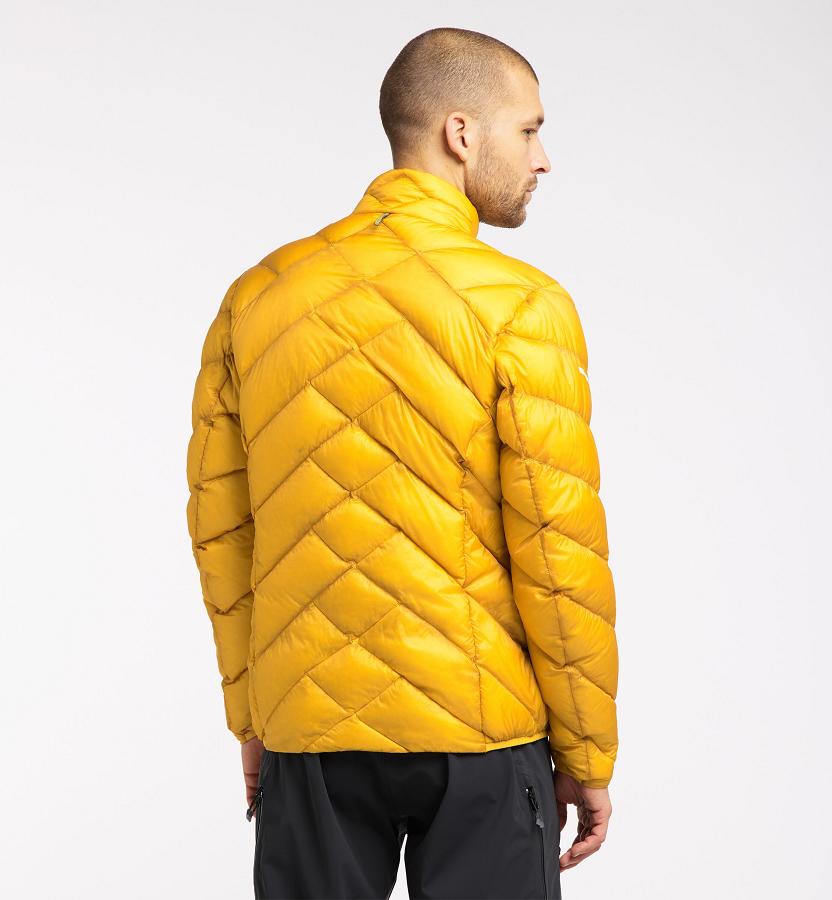 Haglöfs Mens L.I.M Essens Down Jacket Yellow New Zealand 34028MBXS